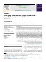 SBO due to AScaris CAse report.pdf